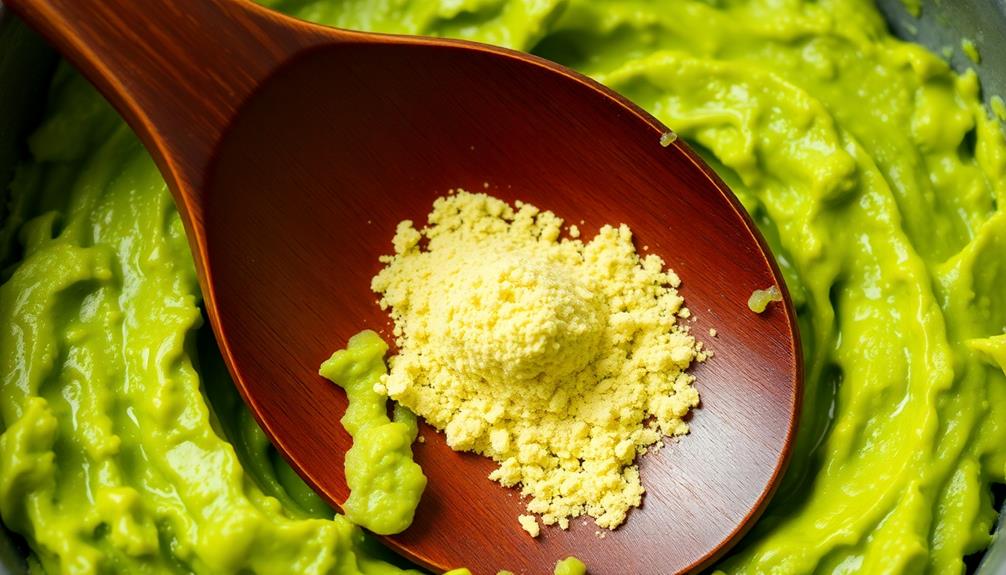 mix in wasabi paste