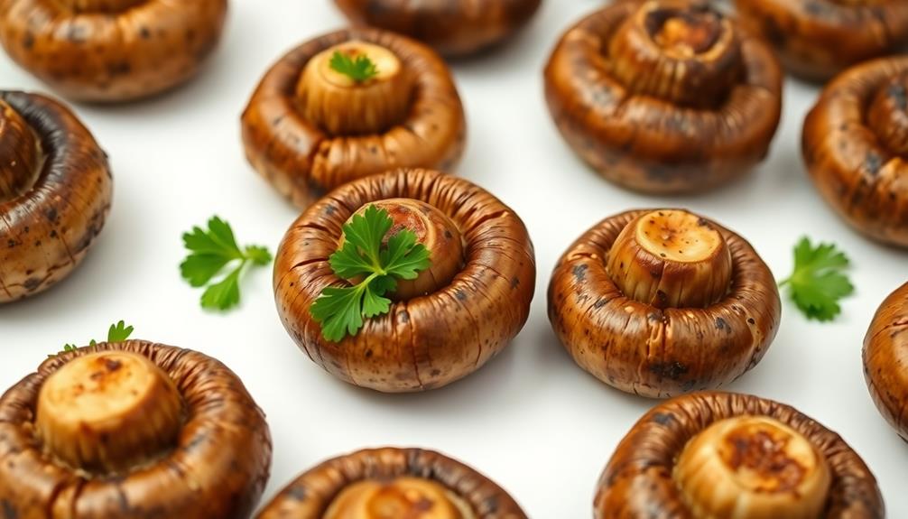 mushroom filled edible eyeballs