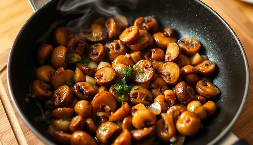 mushroom onion saut preparation