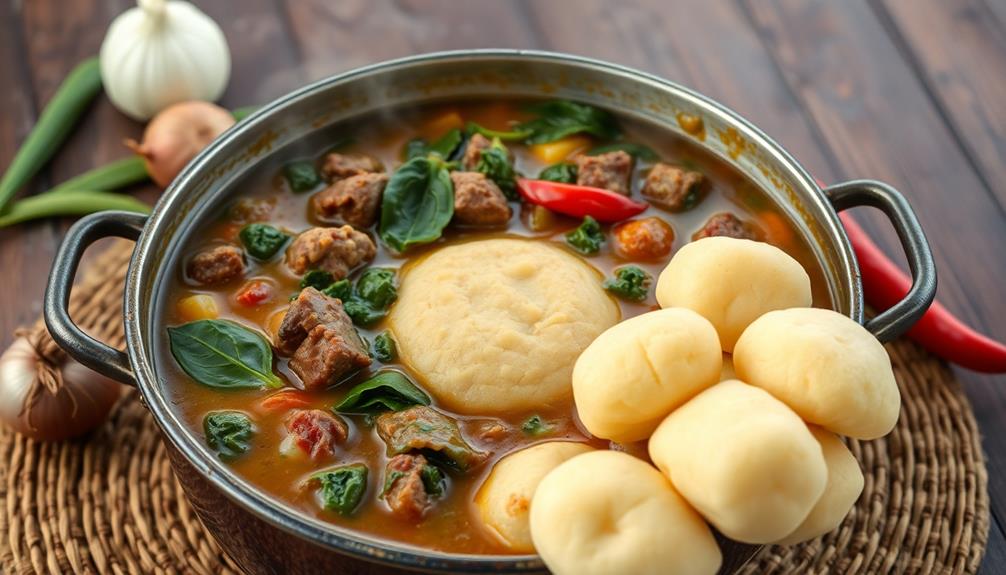 nigerian cuisine fufu egusi