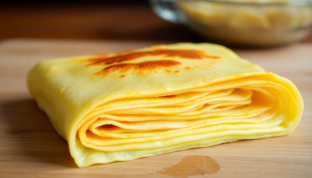 omelette rolling technique explained