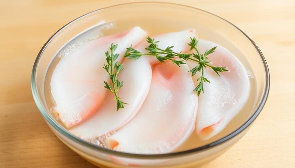 overnight fish soaking process
