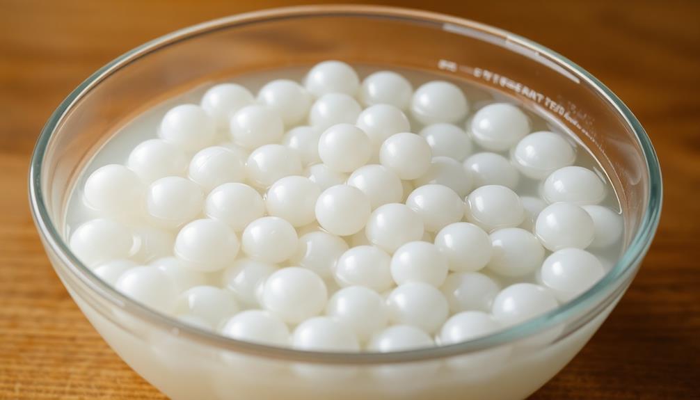 overnight tapioca pearls soaking