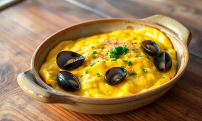 oyster mussel omelet dish