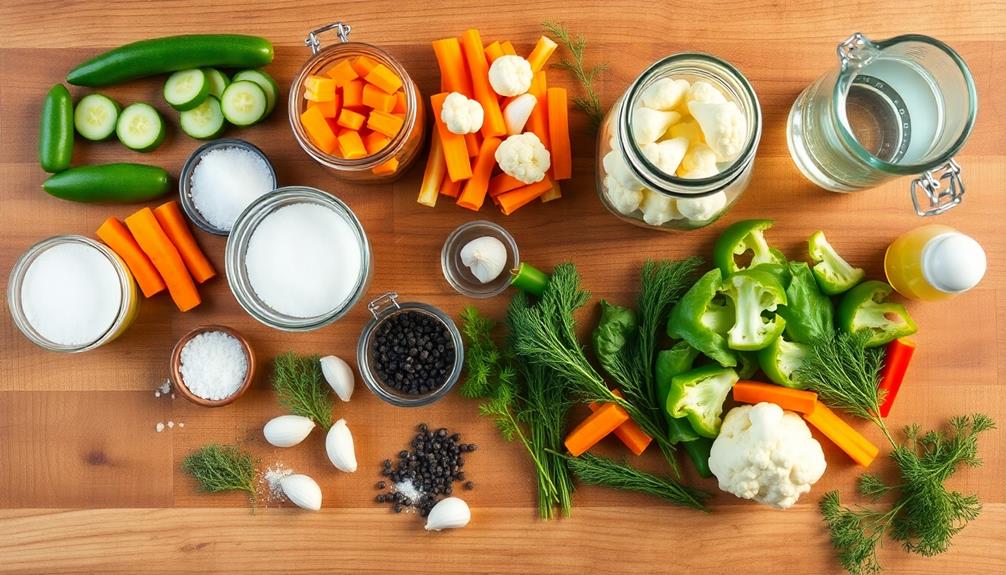 pack vegetables in jars