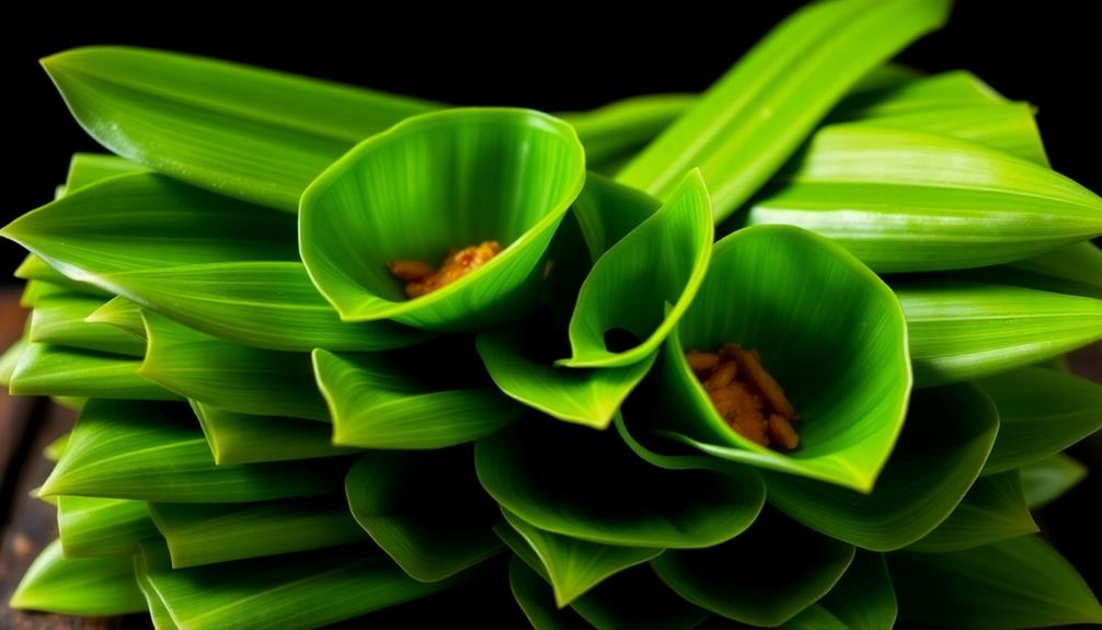 pandan leaf cup preparation