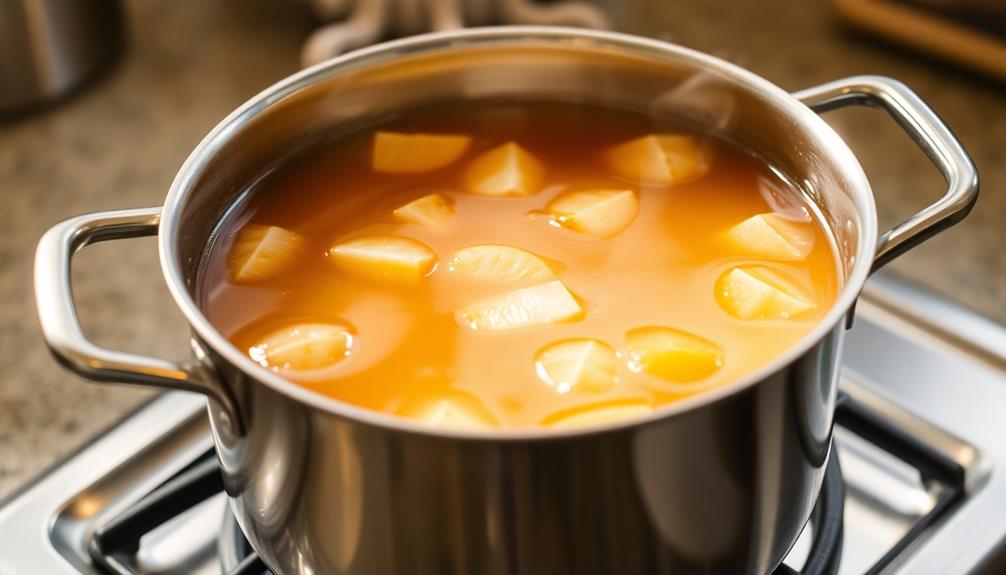 pasteurize pressed apple juice