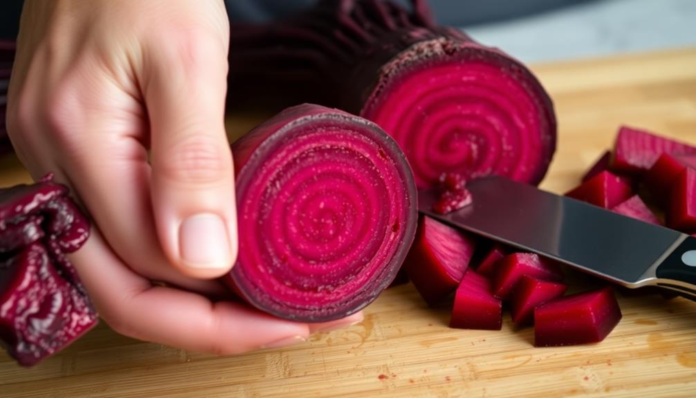 peel and chop beets