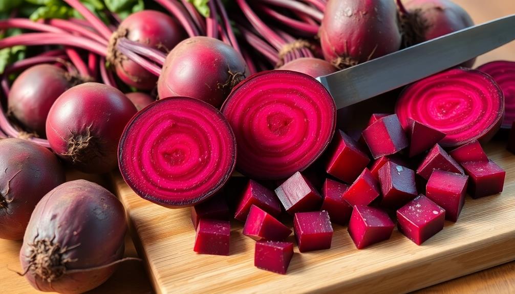 peel and dice beets