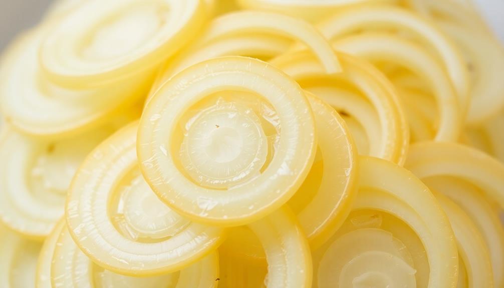 peel and slice onions