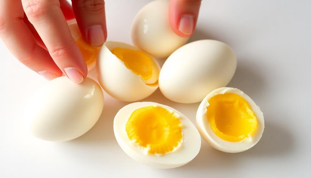 peel eggshells with care