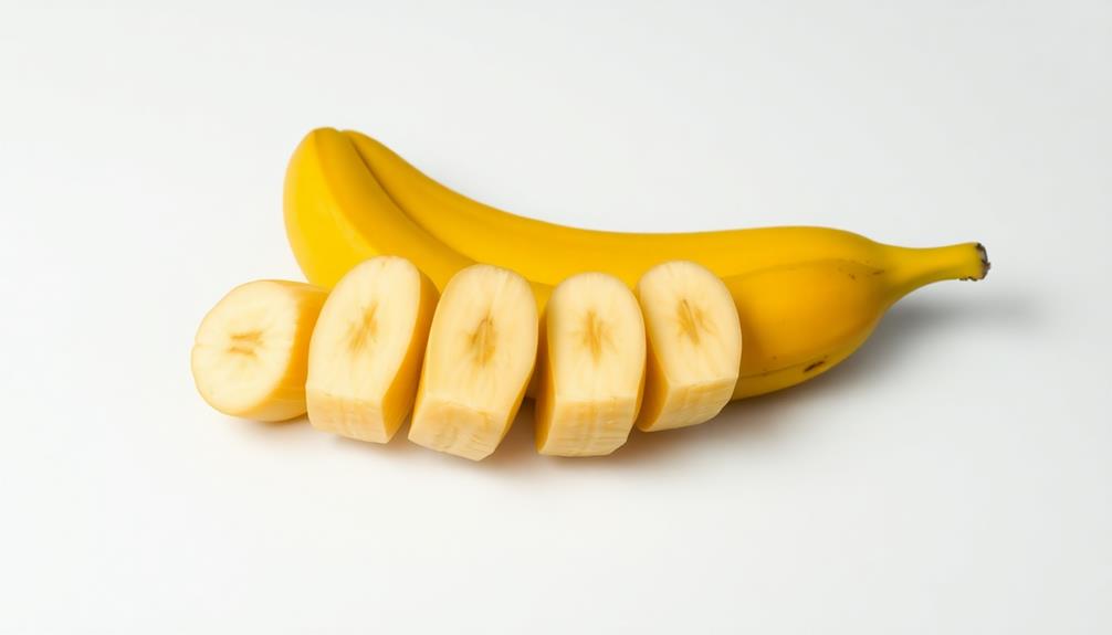 peel slice banana lengthwise