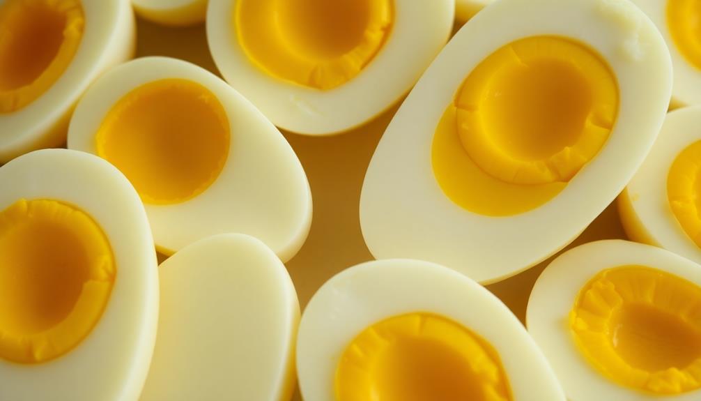 peel slice hard boiled eggs