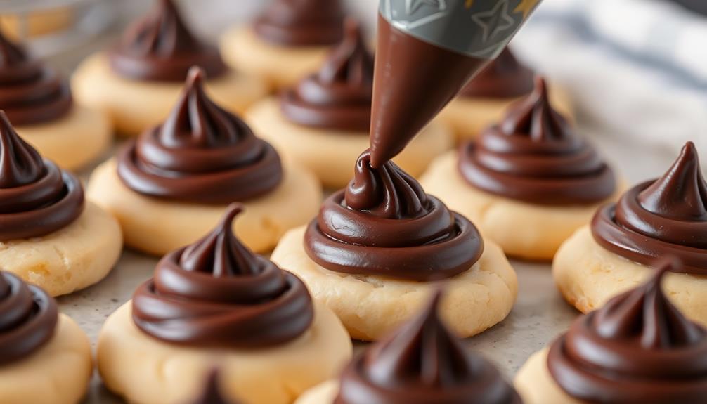 pipe swirl decoration cookies