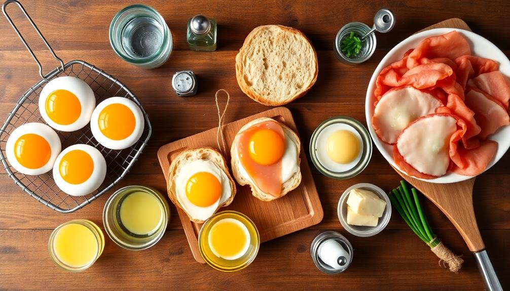 poach eggs until set