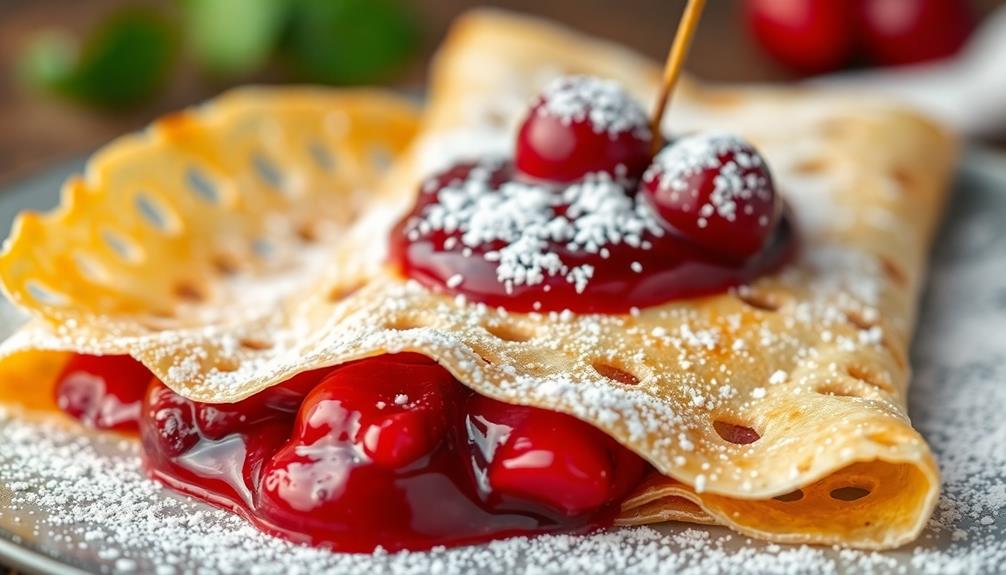 polish crepes filled sweetly