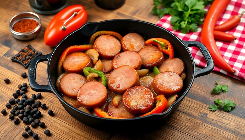 polish sausage delicacy kielbasa