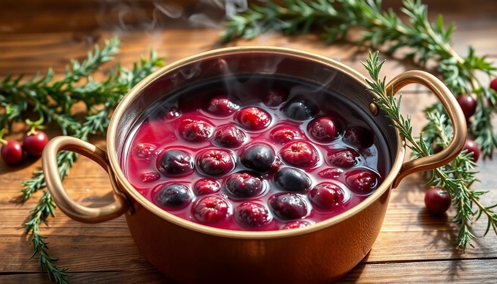 port infused fig cranberry sauce