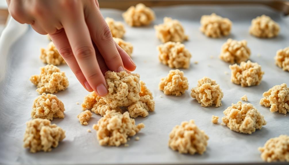 pour mixture into molds