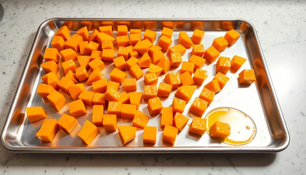 preheat oven prepare squash