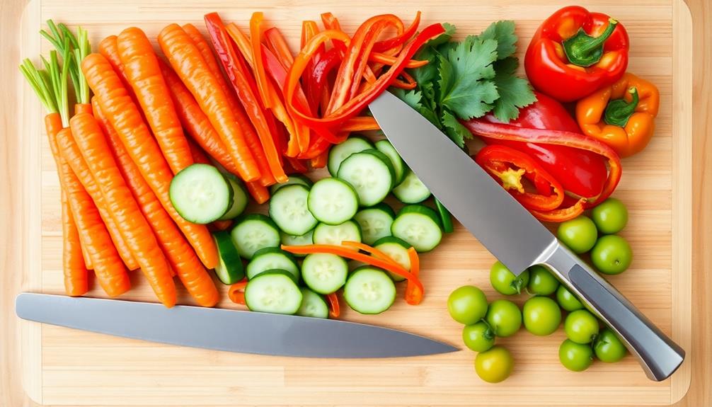 prepare and cut veggies