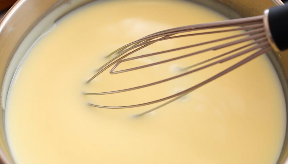 prepare custard mixture carefully