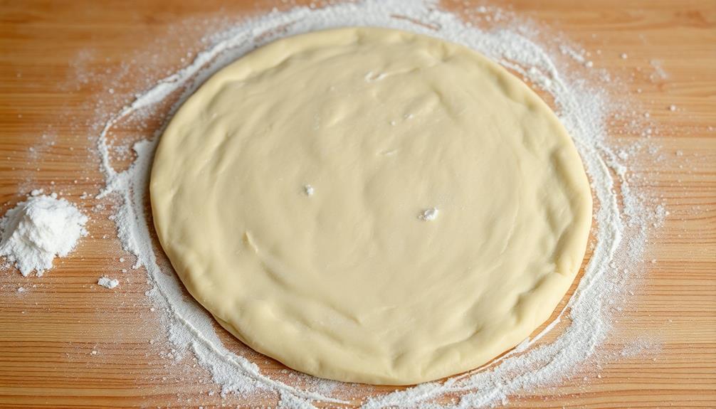 prepare dough for baking