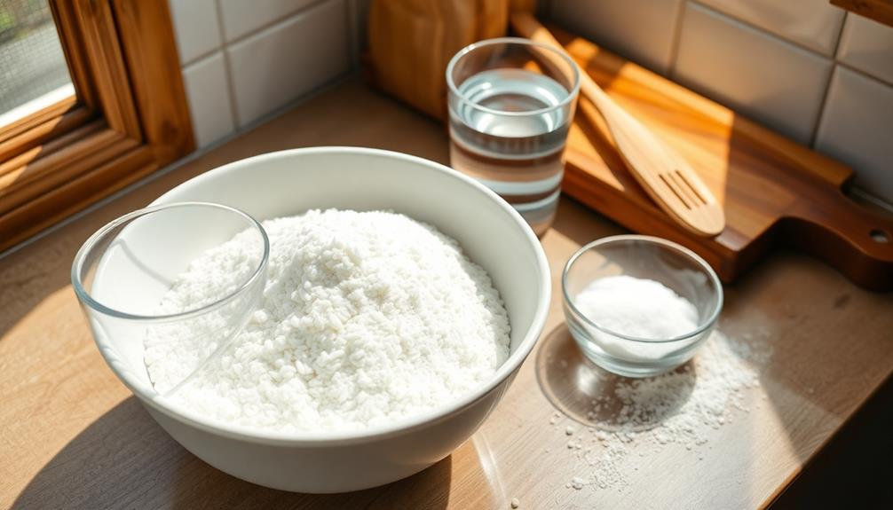 prepare glutinous rice flour