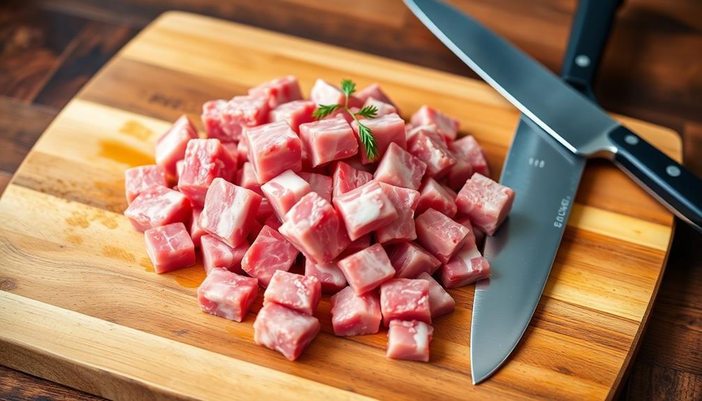 prepare lamb for cooking