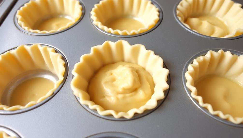 prepare pie crust shells