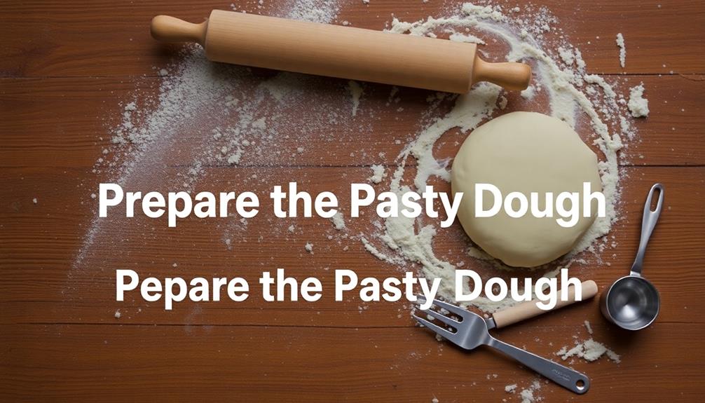 prepare the pastry dough