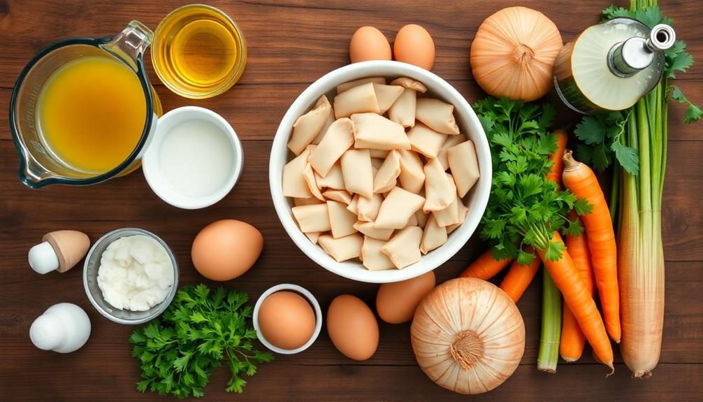 prepare veggies and seasonings