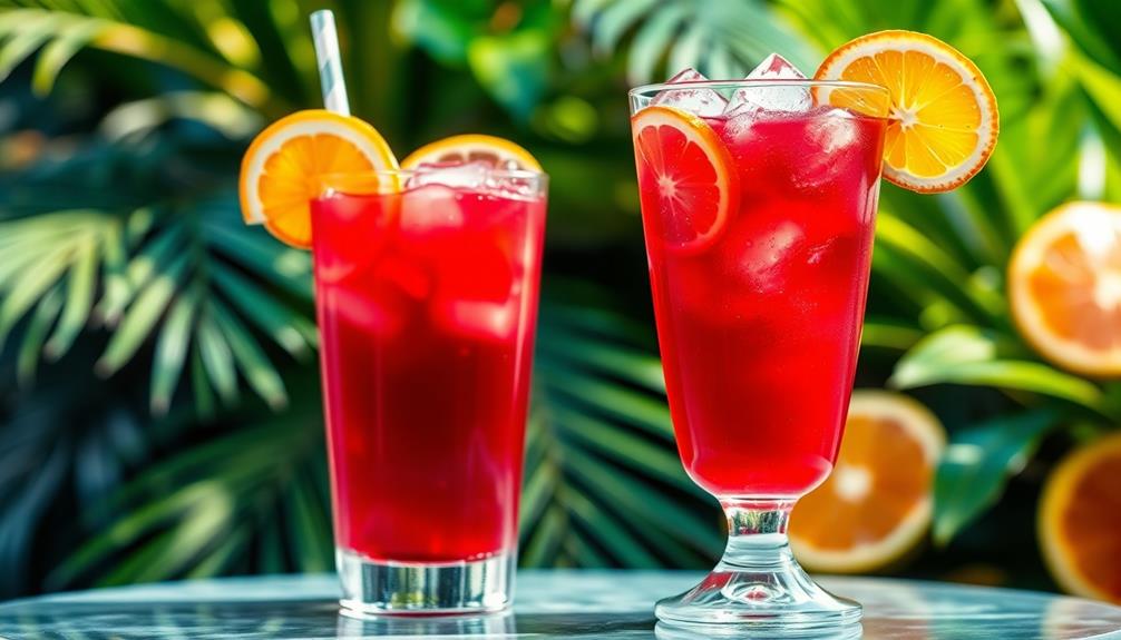 refreshing mixed fruit beverage