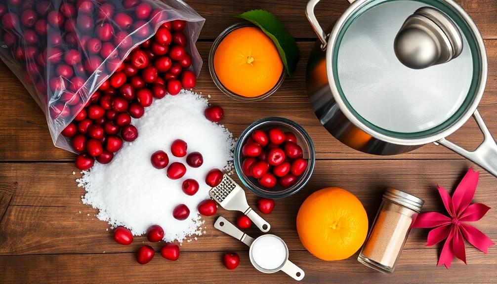 rinse fresh cranberries thoroughly