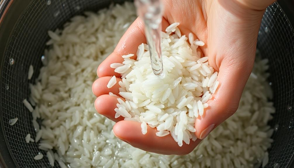 rinse rice until clear