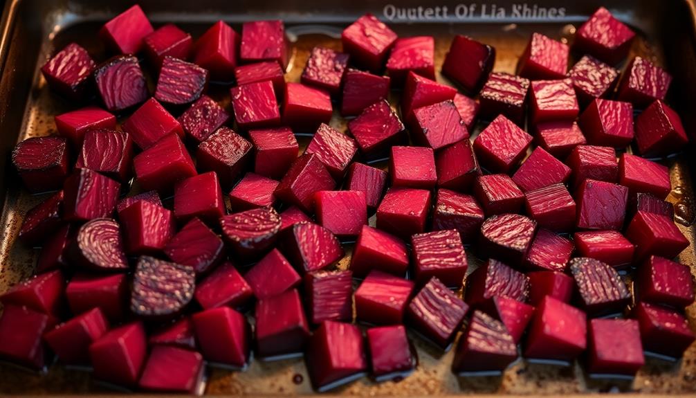 roast beets until tender