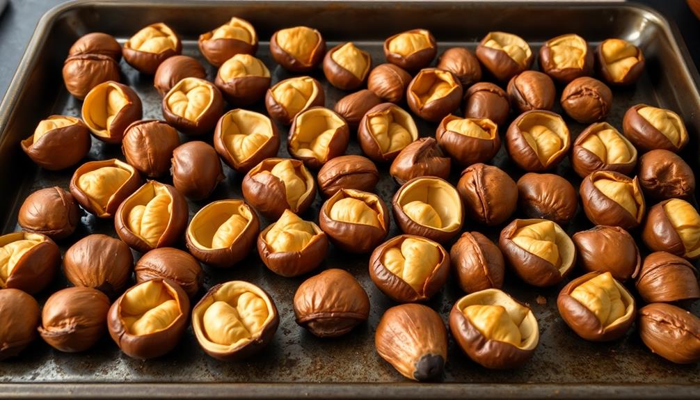 roast chestnuts until softened