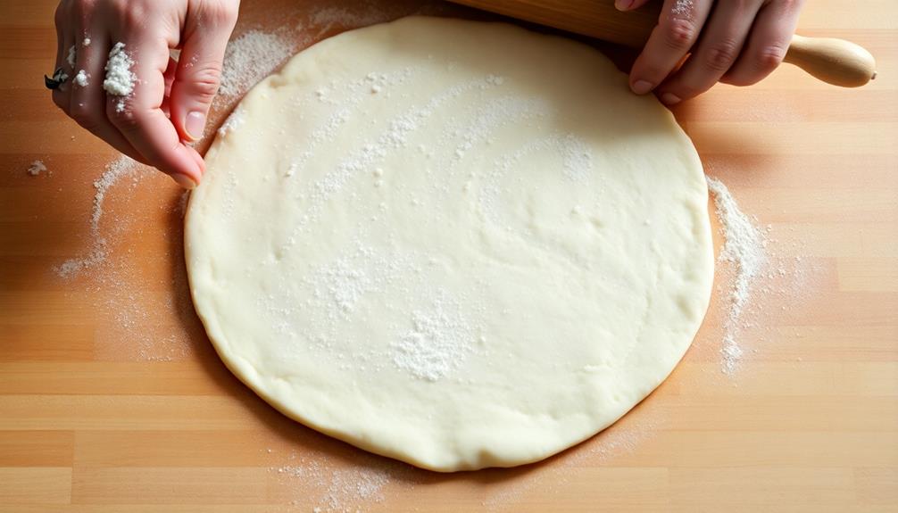 roll dough into circles