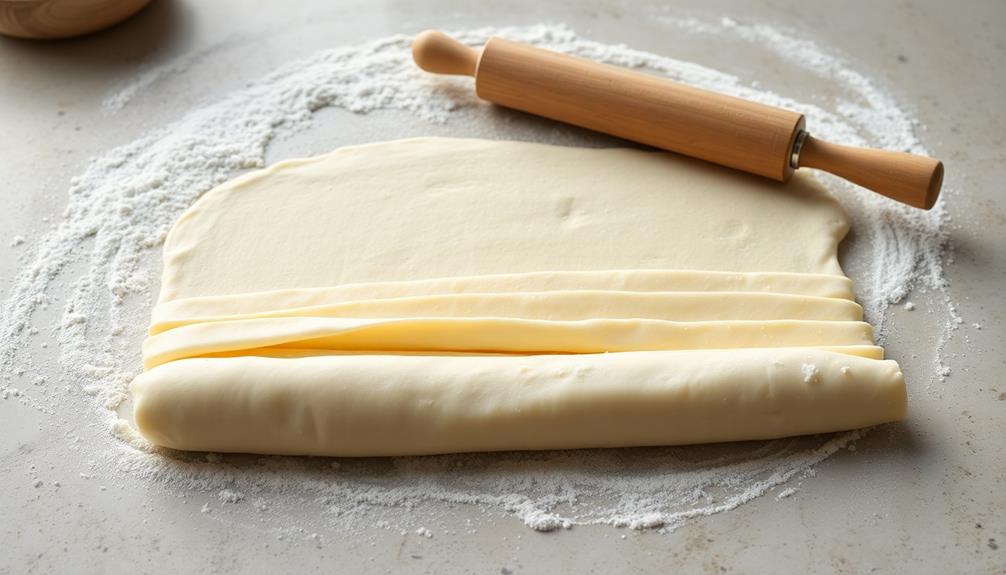 roll dough into strips