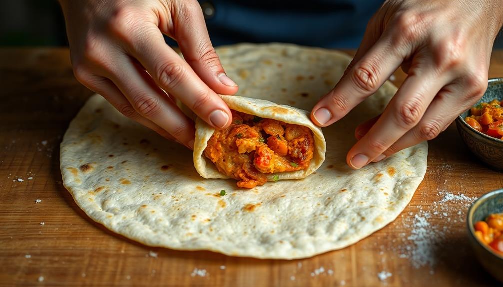 roll the kathi wrap