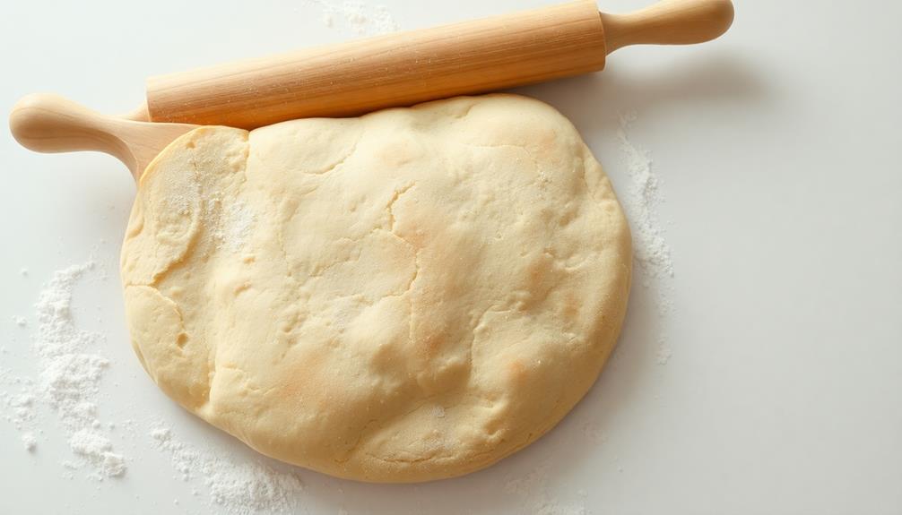 rolling out the dough