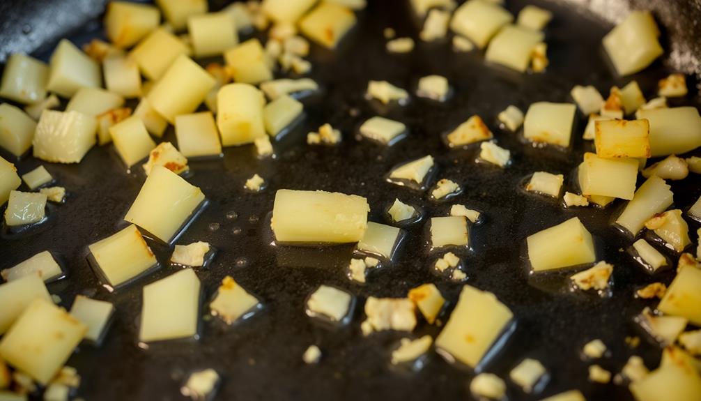 saut onions and garlic