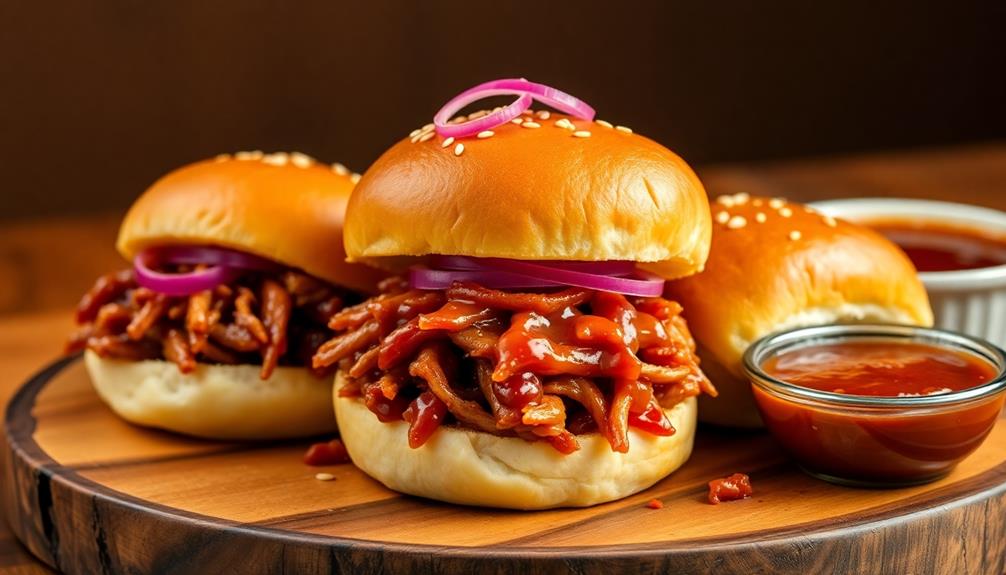 savory bbq pork sandwiches