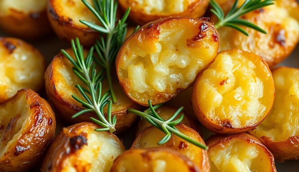 savory garlic roasted potatoes