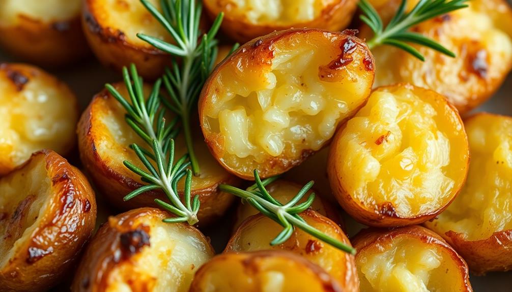 savory garlic roasted potatoes