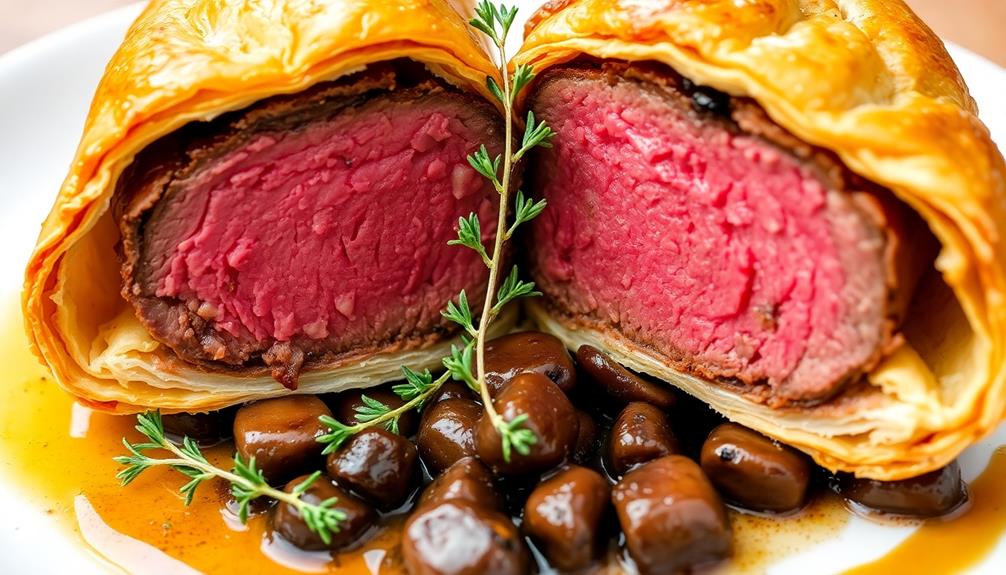 savory pastry wrapped beef