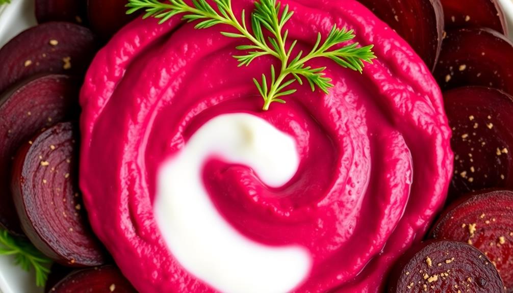 savory roasted beet dip