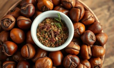 savory roasted chestnut dish