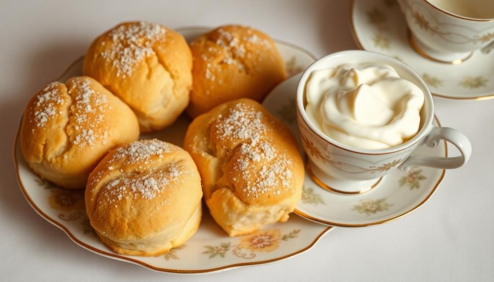 scones with clotted cream