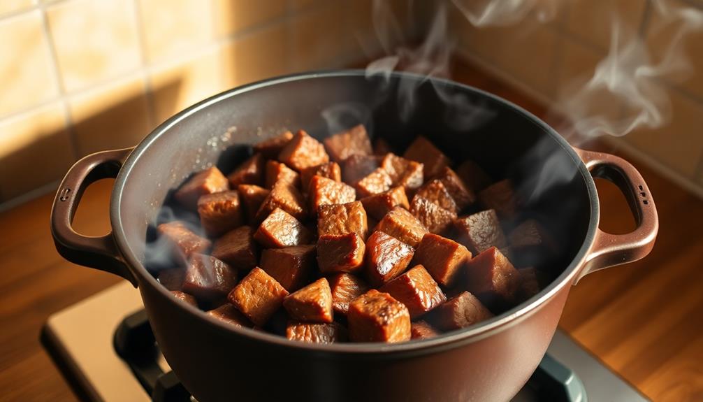 sear meat dutch oven